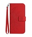 SoFetch Rood Zonnebloem Bookcase Hoesje met Polsbandje voor de iPhone 14 Plus
