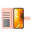 SoFetch Lichtroze Zonnebloem Bookcase Hoesje met Polsbandje voor de iPhone 14 Plus
