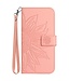 SoFetch Lichtroze Zonnebloem Bookcase Hoesje met Polsbandje voor de iPhone 14 Plus