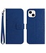 SoFetch Saffierblauw Zonnebloem Bookcase Hoesje met Polsbandje voor de iPhone 14 Plus