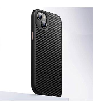 SoFetch Zwart MagSafe Carbon Hybride Hoesje iPhone 14 Plus