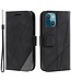 SoFetch Zwart Lijnen Bookcase Hoesje voor de iPhone 14 Plus
