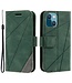SoFetch Groen Lijnen Bookcase Hoesje voor de iPhone 14 Plus