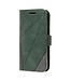 SoFetch Groen Lijnen Bookcase Hoesje voor de iPhone 14 Plus