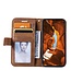 SoFetch Bruin Lijnen Bookcase Hoesje voor de iPhone 14 Plus
