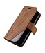 SoFetch Bruin Lijnen Bookcase Hoesje voor de iPhone 14 Plus