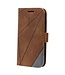 SoFetch Bruin Lijnen Bookcase Hoesje voor de iPhone 14 Plus