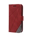 SoFetch Rood Lijnen Bookcase Hoesje voor de iPhone 14 Plus