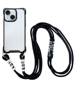 SoFetch Zwart Modern Bumper Hoesje met Koord iPhone 14 Plus