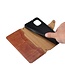 SoFetch Bruin Krokodillen Bookcase Hoesje voor de iPhone 14 Plus