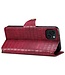 SoFetch Rood Krokodillen Bookcase Hoesje voor de iPhone 14 Plus