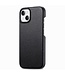 SoFetch Zwart Litchee Hybride Hoesje voor de iPhone 14 Plus