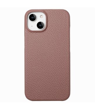 SoFetch Bruin Litchee Hybride Hoesje iPhone 14 Plus