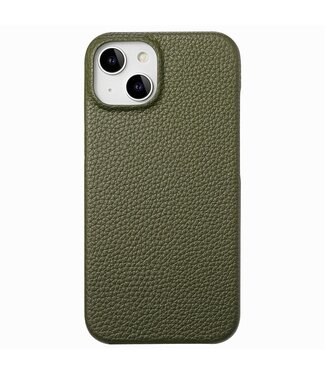 SoFetch Legergroen Litchee Hybride Hoesje iPhone 14 Plus