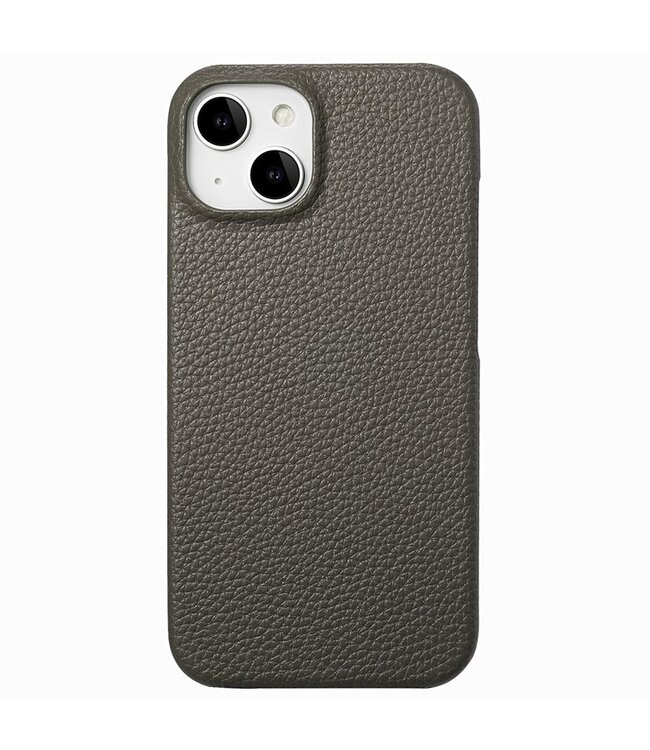 SoFetch Grijs Litchee Hybride Hoesje voor de iPhone 14 Plus