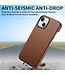 SoFetch Koffiebruin Litchee Hybride Hoesje voor de iPhone 14 Plus