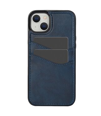 SoFetch Blauw Pasjeshouder Hybride Hoesje iPhone 14 Plus