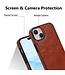 SoFetch Bruin Pasjeshouder Hybride Hoesje voor de iPhone 14 Plus