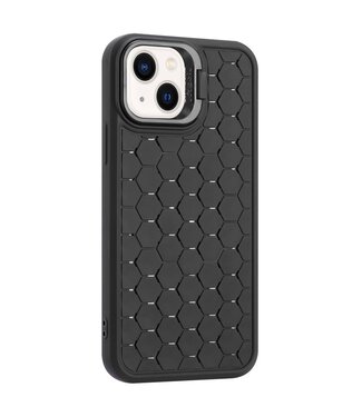 SoFetch Zwart Honingraat TPU Hoesje iPhone 14 Plus