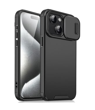 SoFetch Zwart Lensbescherming Hybride Hoesje iPhone 14 Plus