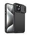 SoFetch Zwart Lensbescherming Hybride Hoesje voor de iPhone 14 Plus