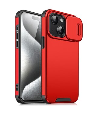 SoFetch Rood Lensbescherming Hybride Hoesje iPhone 14 Plus