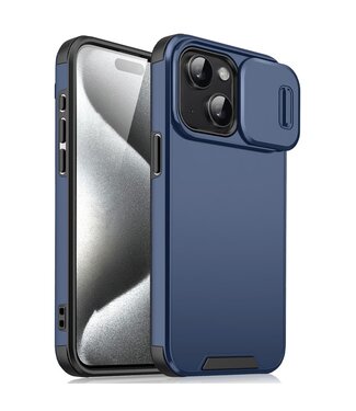 SoFetch Blauw Lensbescherming Hybride Hoesje iPhone 14 Plus
