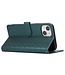 SoFetch Groen Ruiten Bookcase Hoesje met Polsbandje voor de iPhone 14 Plus