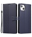 SoFetch Blauw Ruiten Bookcase Hoesje met Polsbandje voor de iPhone 14 Plus