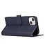 SoFetch Blauw Ruiten Bookcase Hoesje met Polsbandje voor de iPhone 14 Plus
