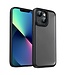 SoFetch Zwart Lensbescherming Mat Hybride Hoesje voor de iPhone 14 Plus