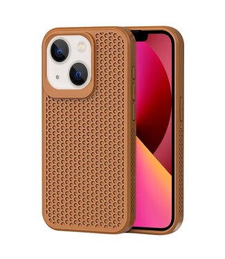SoFetch Bruin Warmteafvoerend Hybride Hoesje iPhone 14 Plus