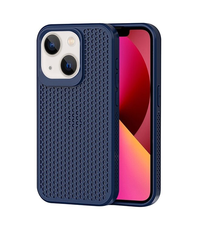 SoFetch Saffierblauw Warmteafvoerend Hybride Hoesje voor de iPhone 14 Plus