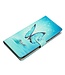 SoFetch  Blauwe Vlinder Bookcase Hoesje voor de Samsung Galaxy A15 5G