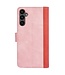 SoFetch Roze Twee kleuren Bookcase Hoesje voor de Samsung Galaxy A15 5G