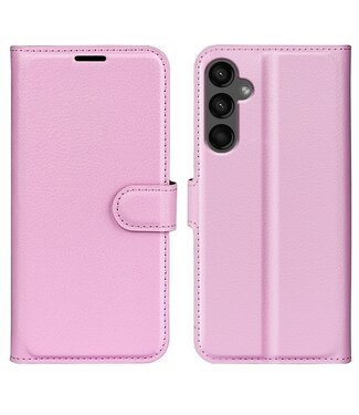 SoFetch Roze Litchee Bookcase Hoesje Samsung Galaxy A15 5G