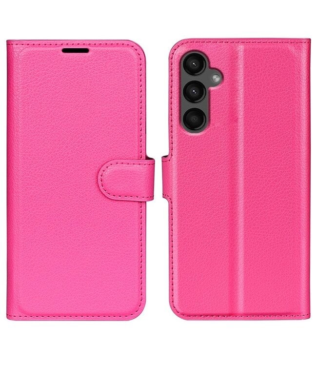 SoFetch Roze Litchee Bookcase Hoesje voor de Samsung Galaxy A15 5G