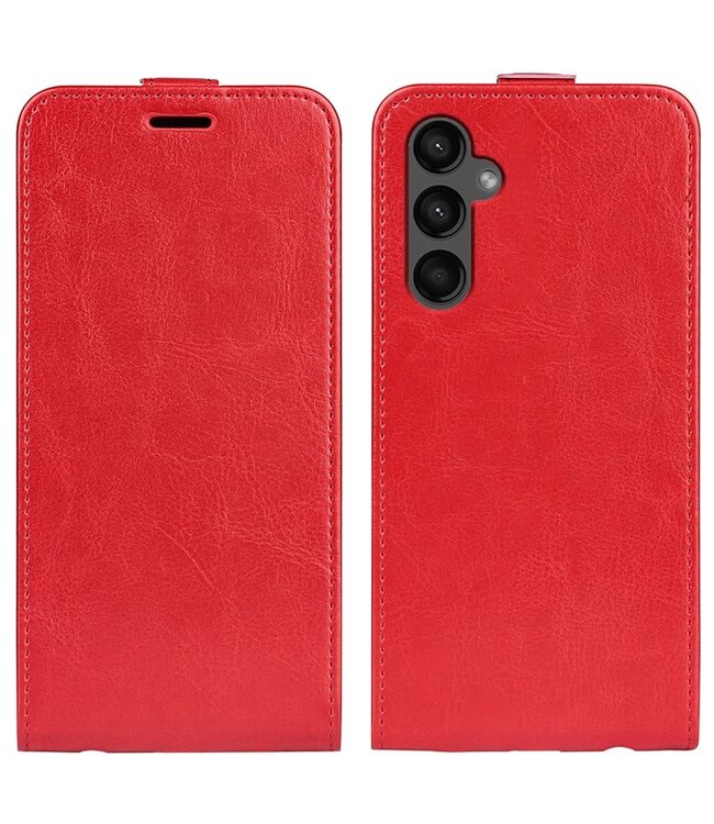 SoFetch Rood Glad Flipcase Hoesje voor de Samsung Galaxy A15 5G