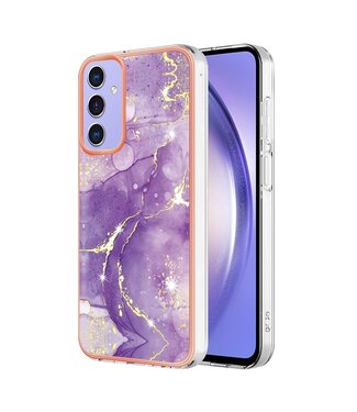 SoFetch Paars Marmer TPU Hoesje Samsung Galaxy A15 5G