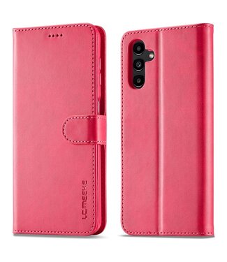 Lc. Imeeke Roze Elegant Bookcase Hoesje Samsung Galaxy A15 5G