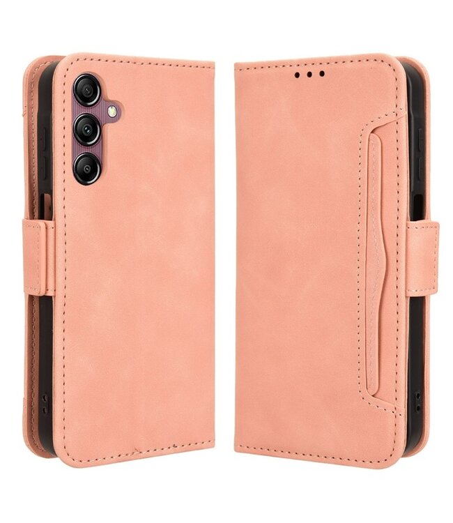 SoFetch Roze Pasjeshouder Bookcase Hoesje voor de Samsung Galaxy A15 5G