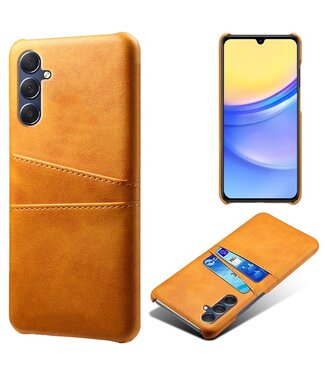 SoFetch Oranje Pasjeshouder Zakelijk Hybride Hoesje Samsung Galaxy A15 5G