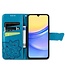 SoFetch Blauw Vlinder Bookcase Hoesje voor de Samsung Galaxy A15 5G