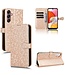 SoFetch Rozegoud Stippen Bookcase Hoesje voor de Samsung Galaxy A15 5G