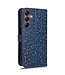 SoFetch Donkerblauw Stippen Bookcase Hoesje voor de Samsung Galaxy A15 5G