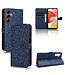 SoFetch Donkerblauw Stippen Bookcase Hoesje voor de Samsung Galaxy A15 5G