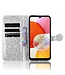 SoFetch Zilver Stippen Bookcase Hoesje voor de Samsung Galaxy A15 5G