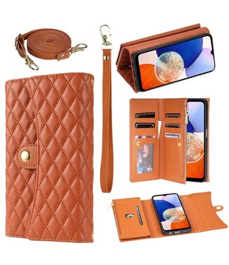 SoFetch Bruin Ruiten Wallet Hoesje Samsung Galaxy A15 5G