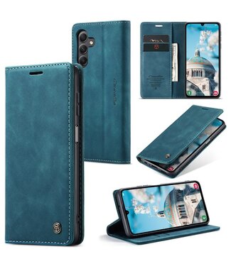 SoFetch Blauw Zakelijk Bookcase Hoesje Samsung Galaxy A15 5G