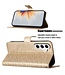 SoFetch Goud Mandala Bookcase Hoesje voor de Samsung Galaxy A15 5G